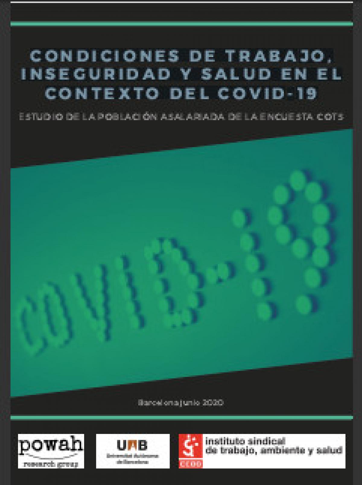 Presentacin del estudio Condiciones de trabajo, inseguridad y salud en el contexto del Covid-19